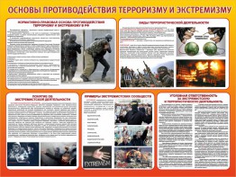Стенд "Основы противодействия терроризму и экстремизму" - fgospostavki.ru - Ижевск