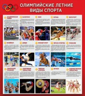 Стенд "Олимпийские летние виды спорта" - fgospostavki.ru - Ижевск