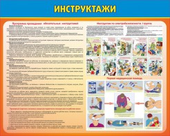 Стенд "Инструктажи" - fgospostavki.ru - Ижевск