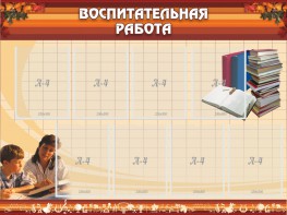 Стенд "Воспитательная работа" - fgospostavki.ru - Ижевск