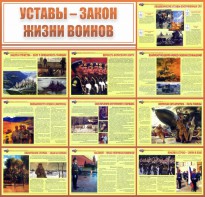 Стенд "Уставы - закон жизни воинов" - fgospostavki.ru - Ижевск