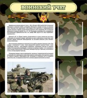 Стенд "Воинский учет" Вариант 2 - fgospostavki.ru - Ижевск